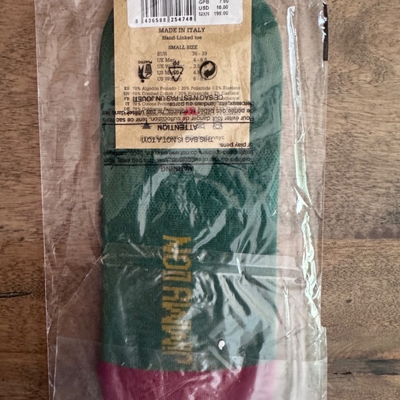 Jimmy Lion NYC no show HARE Socks new in package unisex size Small - Picture 2 of 3